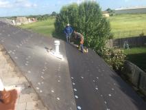 A recent roofer job in the area