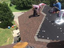 A recent roofer job in the area